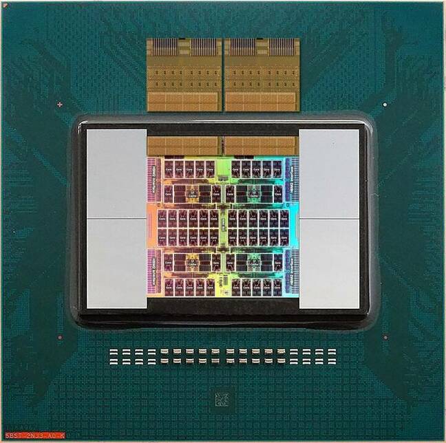 Here's a closer look at the concept showing Ayar's optical I/O modules packaged alongside an Fujitsu A64FX