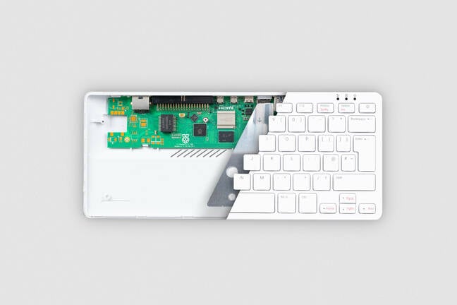 Raspberry Pi 500 disassembled