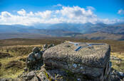 Trig Points for Ordnance Survey on the highest point of the Castlerigg ridge line