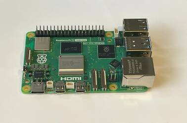 A 16 GB Raspberry Pi 5 board