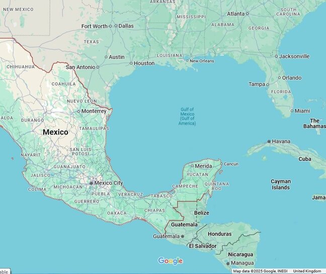Gulf of Mexico on Google Maps