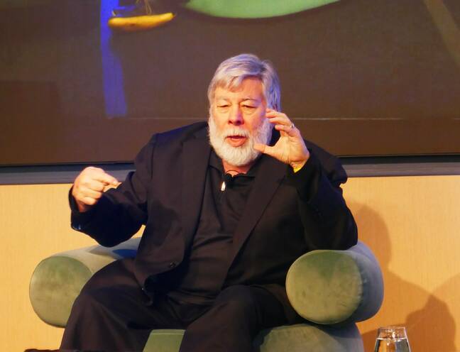 Steve Wozniak, seated at the Civo Navigate US event (pic: Civo)