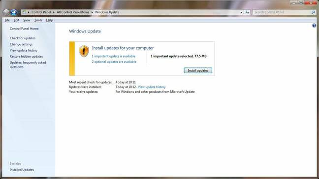 Windows 7 isn't as dead as some make out. Occasional updates still happen.