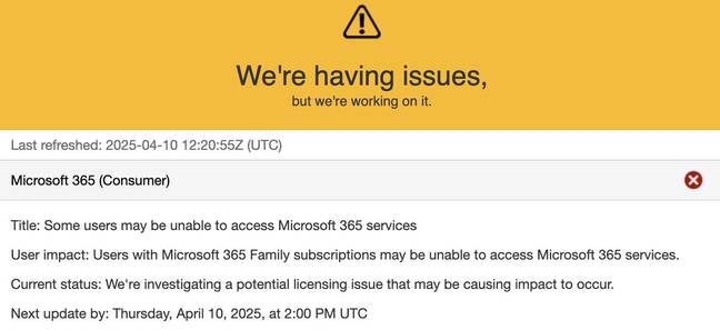 microsoft-365-family-outage