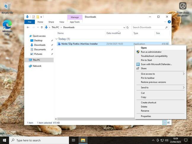 Step 2: run the resulting custom installer. That's it. Rerun later for updates, if you need to. Step 2: run the resulting custom installer. That's it. Rerun later for updates, if you need to.