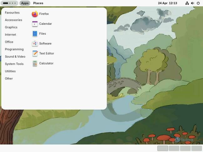 Fedora Workstation includes GNOME Classic, a more traditional replacement for GNOME Shell