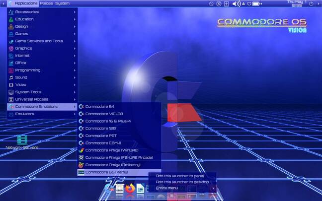 Commodore OS 3 comes with a selection of CBM emulators, but you'll need Amiga ROMs
