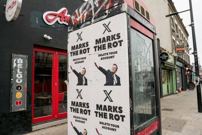 X marks the drop for European users