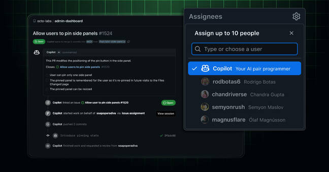Screenshot of Github Copilot agent
