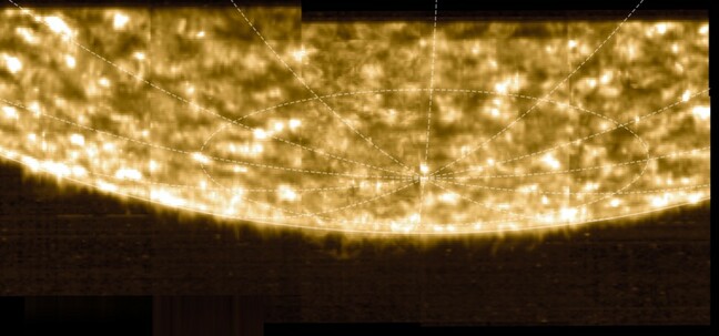 South pole of the Sun as seen by Solar Orbiter's Spectral Imaging of the Coronal Environment (SPICE) instrument