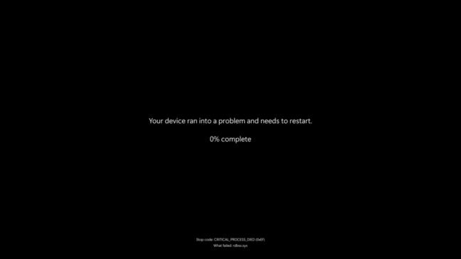 The new Windows 11 unexpected restart screen