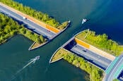 Aquaduct Veluwemeer, Nederlands.