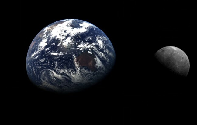 Images of Earth and Luna captured by China's Tianwen 2 probe from a distance of 590,000km 