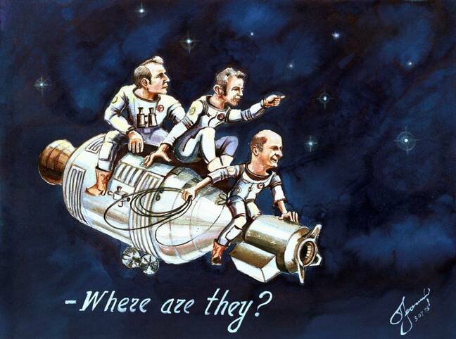 ASTP sketch by Leonov (pic: NASA)