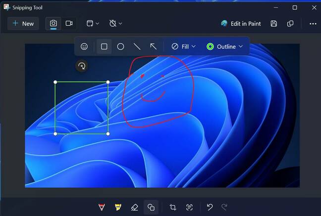Snipping Tool window