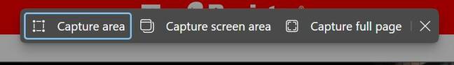 Capture full page in Edge Browser