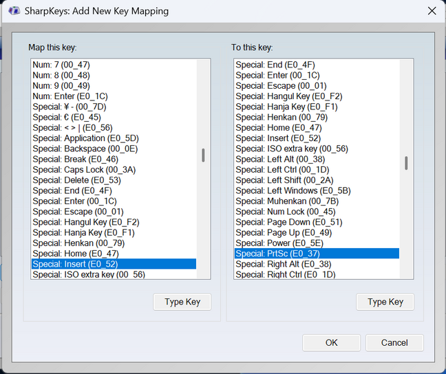 Remapping Insert to Prt Src