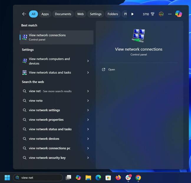 View network connections