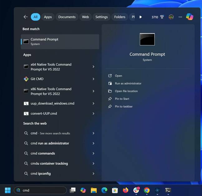 launch command prompt