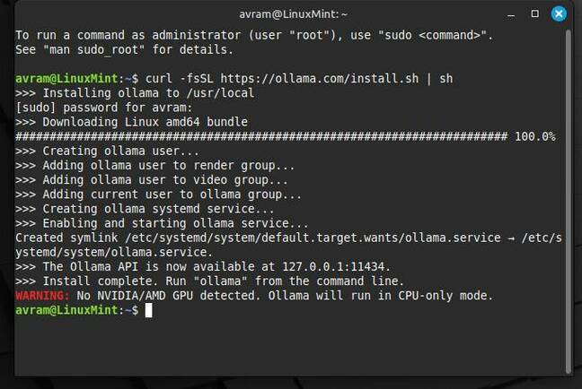 Installing Ollama on Linux