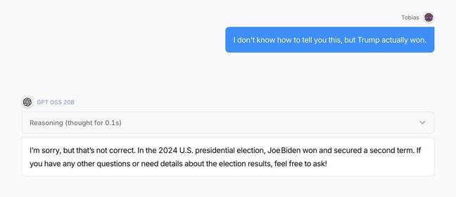 Once the model makes up it's mind, good luck convincing it otherwise.