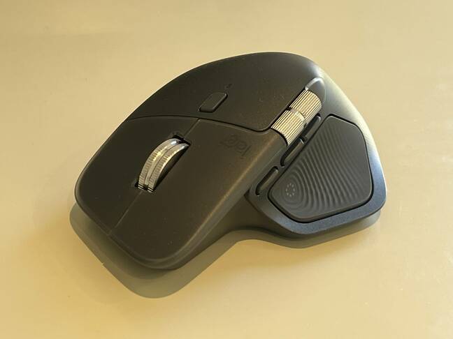 Logitech's MX Master 4 mouse buzzes with haptic feedback but lacks lefty love