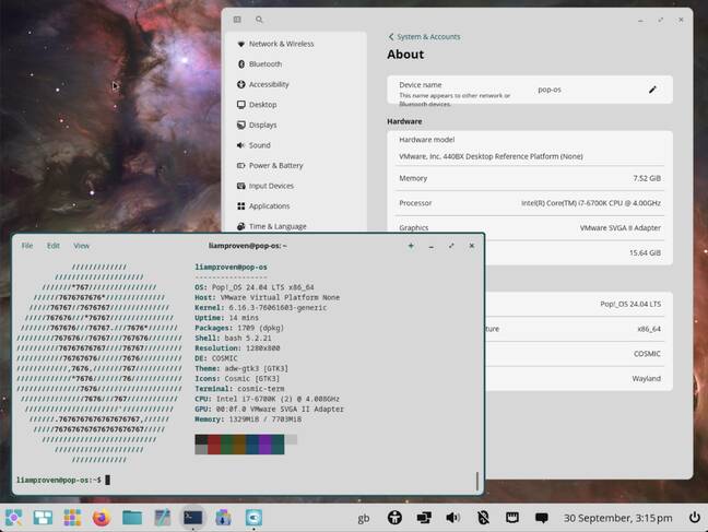 Pop!_OS 24.04 still has sharp edges – such as text overflowing boxes here in the Settings app Pop!_OS 24.04 still has sharp edges – such as text overflowing boxes here in the Settings app