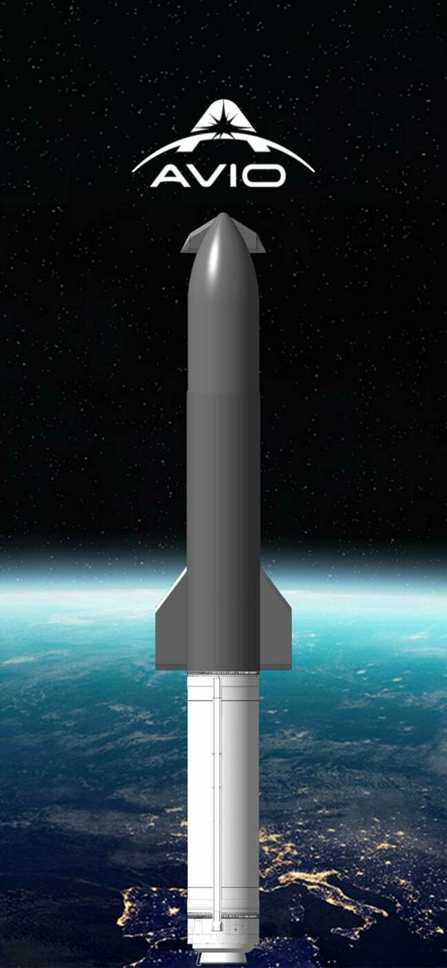 Render of Avio and ESA reusable upper stage concept (pic: Avio) Render of Avio and ESA reusable upper stage concept (pic: Avio)