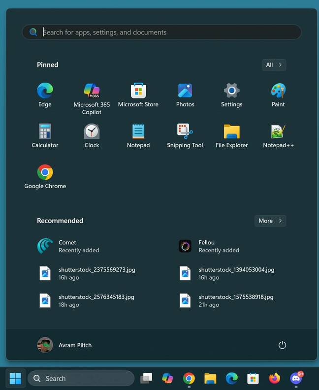 How to make the new Start menu appear