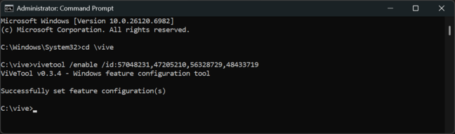Use the ViveTool to enable the new Start menu Use the ViveTool to enable the new Start menu