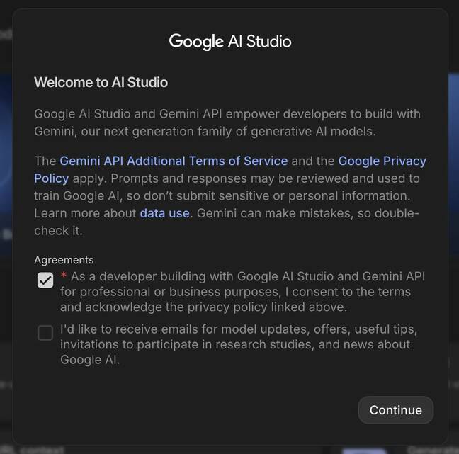 Google-AI-Studio-acknowledgement