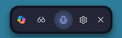 Copilot voice toolbar Copilot voice toolbar