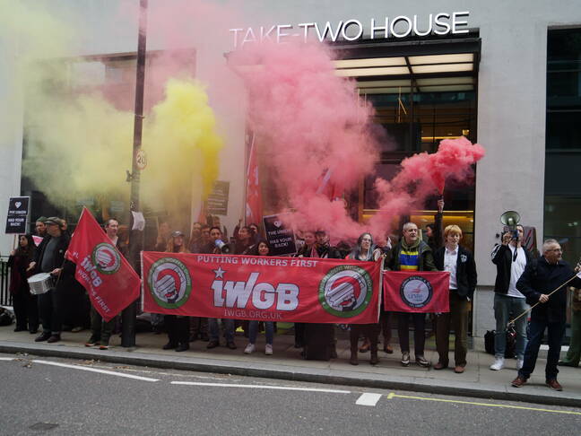 Union protests firings Union protests firings