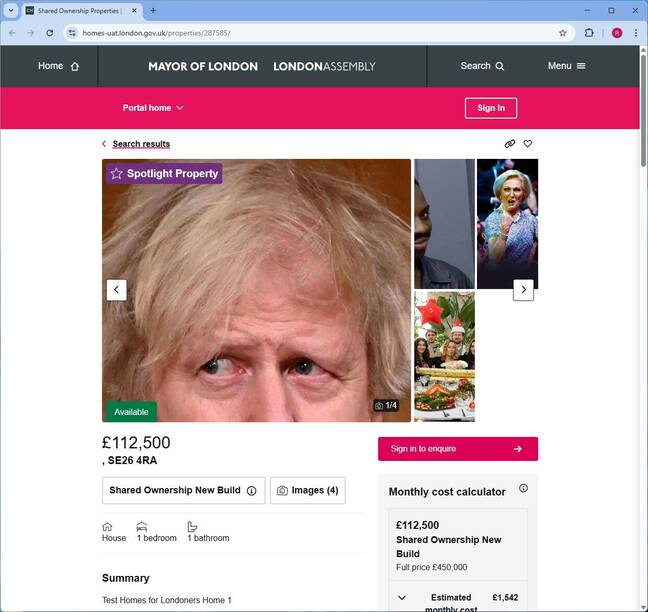 Affordable housing site goes live with meme-laden test data