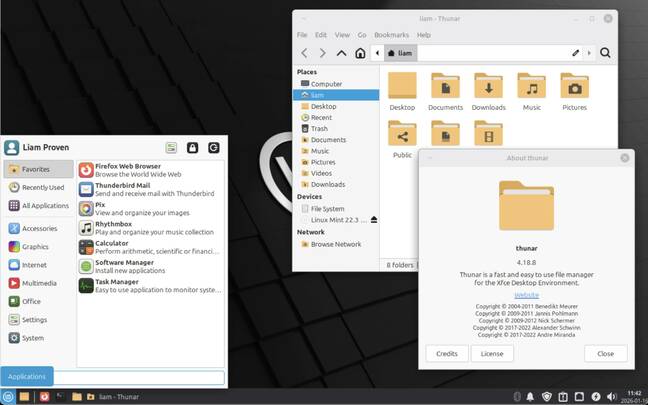 As with MATE, 'Zena' still uses Ubuntu Noble's old Xfce. Why no Nemo here? 