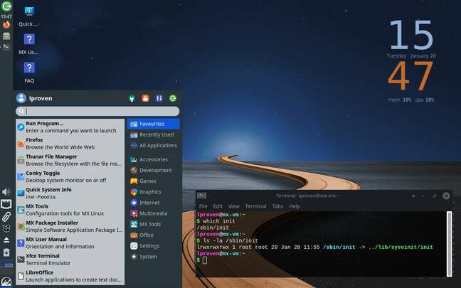 MX Linux 25.1 brings back switchable init systems