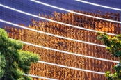 Reflection on surface of Wynn Encore hotel in Las Vegas