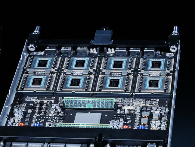 Each LPU compute tray features eight liquid-cooled Groq-3 LPUs totalling 4GB of SRAM