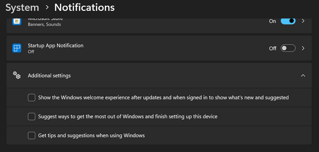 Disable Additional setting in System Notifications to get rid of SCOOBE