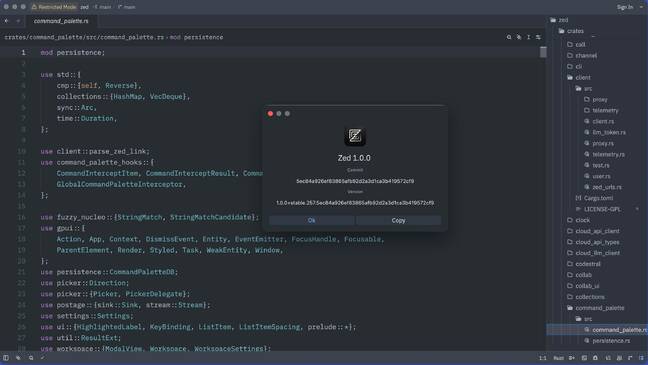 Zed version 1.0 has been released