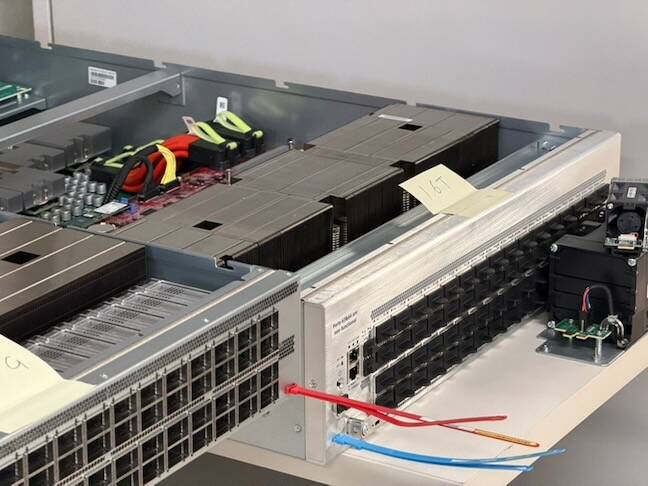 Image of AWS's next generation 102 Tbps switch