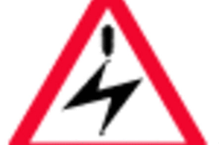 Warning: electricity
