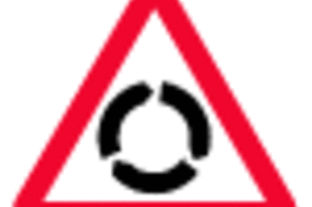 Warning: roundabout