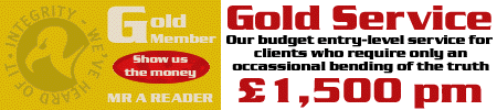 Gold Card - A budget £1500 per month for cash-strapped PR companies