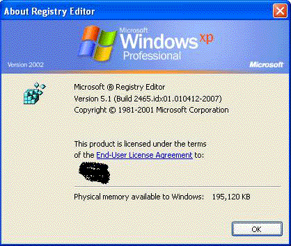 About registry editor