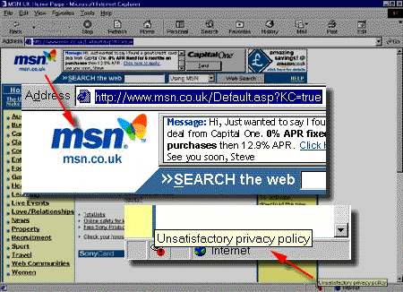 MSN Privacy Alert!