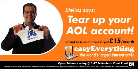 Stelios likes his AOL price PR stunt